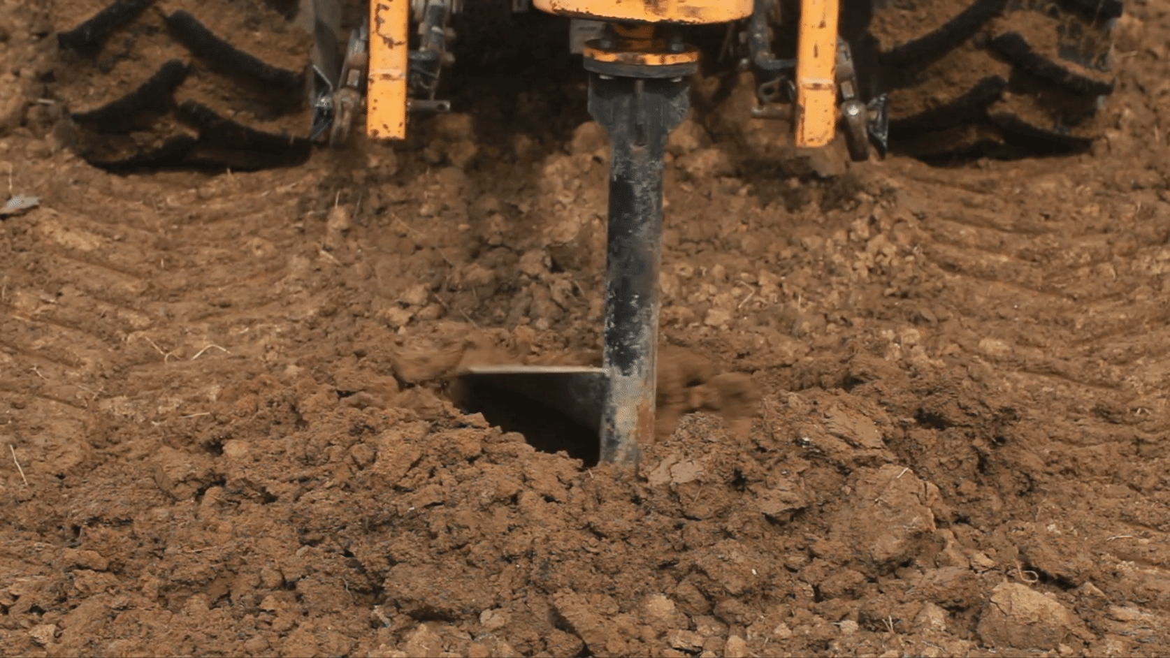 Auger Hole Drilling With Excavator